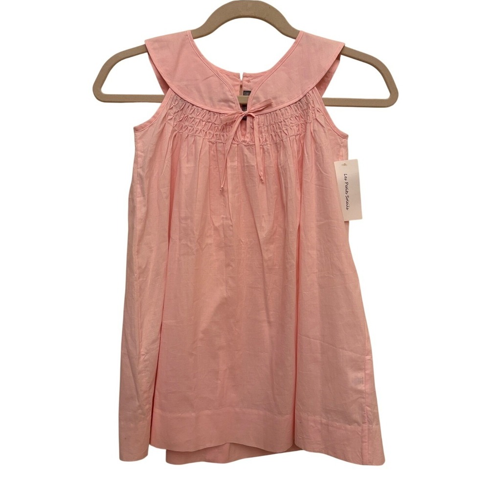 Les Petits Soleils Pink Sleeveless Smocked Yoke Dress Size 2T NWT
